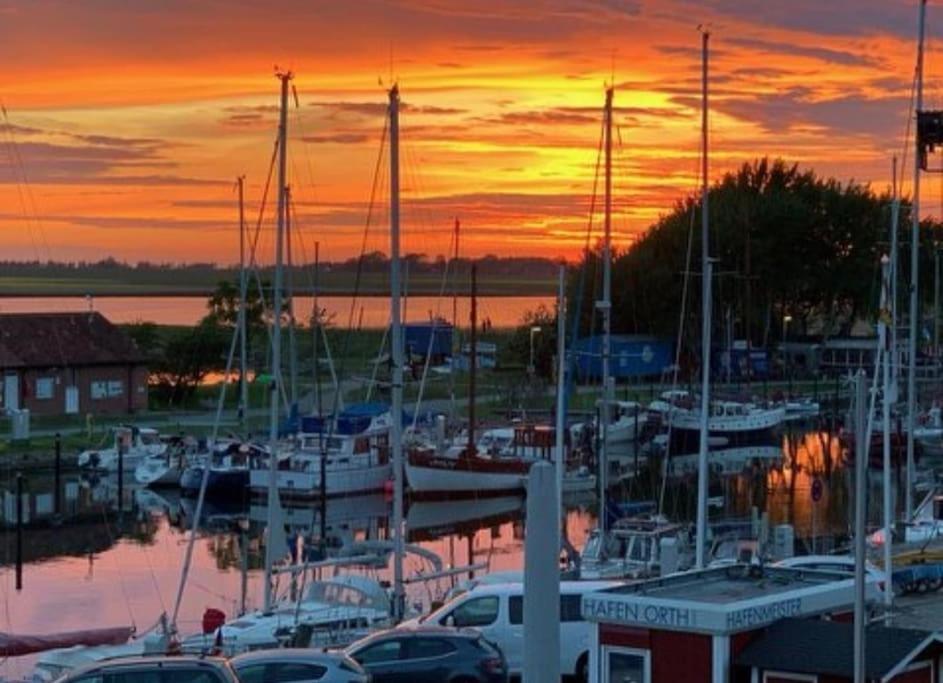 Surforama De Feine Stuuv In Orth Mit Meerblick Fehmarn Exterior foto